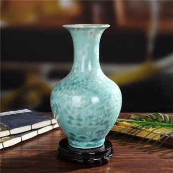 景德镇陶瓷珍珠釉陶瓷花瓶摆件