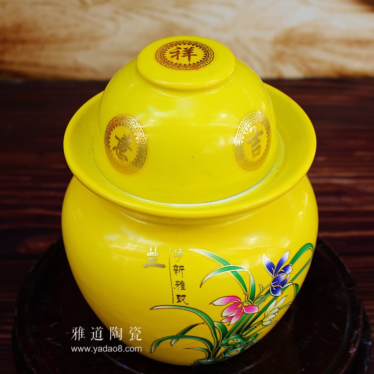 景德镇陶瓷4斤泡菜坛子-盖子