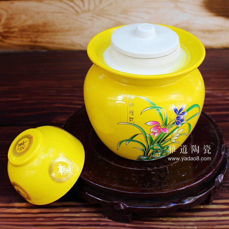 景德镇陶瓷4斤泡菜坛子-水槽