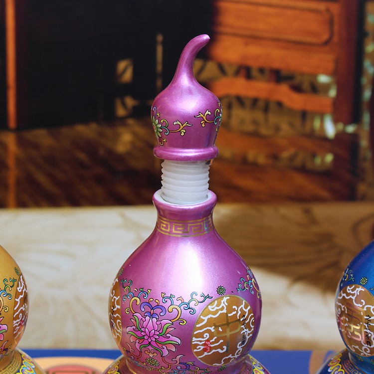 12生肖葫芦瓶1斤陶瓷酒瓶套装-密封圈