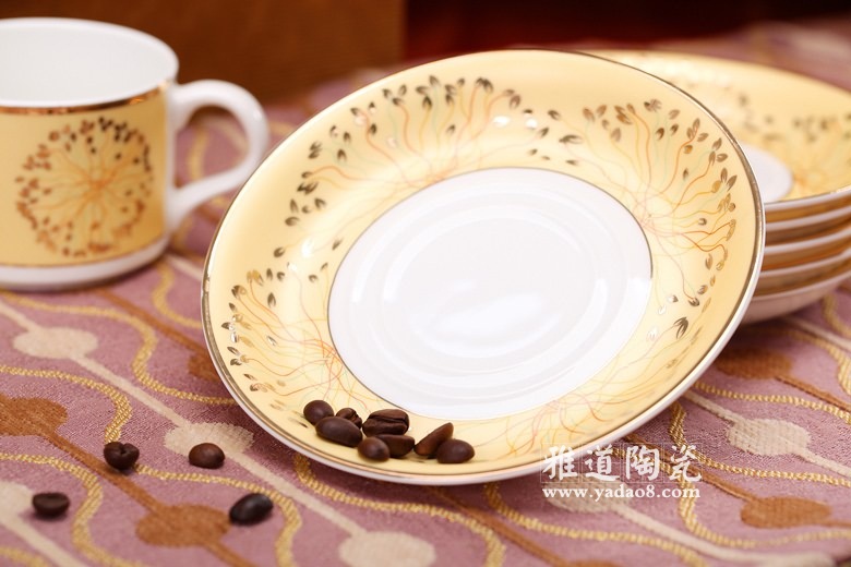 火树银花陶瓷咖啡碟子