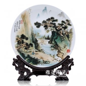 陶瓷山水画的写意与意境