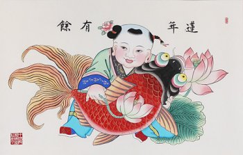 年画题材在陶瓷酒坛中的运用