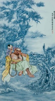 釉下五彩瓷人物画的融合与创新