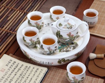 青山红树防烫陶瓷茶具套装