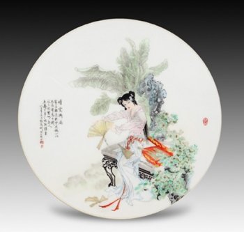 陶瓷工笔人物画的语言走向