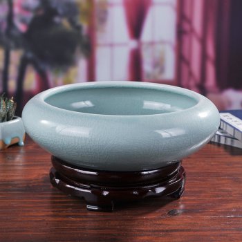 景德镇陶瓷鱼缸汝窑青釉水仙盆