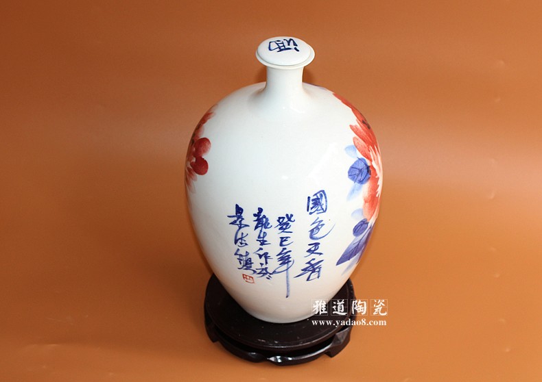 5斤装酒坛景德镇瓷器手绘酒坛国色天香