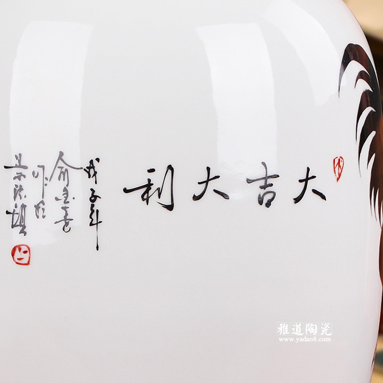 高档礼品瓷花瓶 景德镇名家俞金喜作品 高档礼品瓷花瓶 景德镇名家俞金喜作品