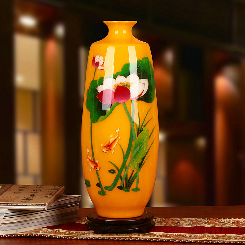 金丝麦秆陶瓷花瓶
