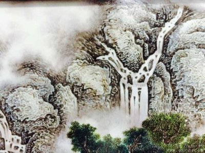 陶瓷艺术中的山水画创作