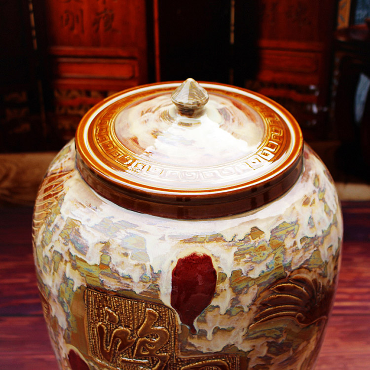 陶瓷米桶带盖面缸-盖子