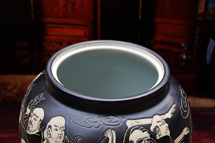 景德镇陶瓷储物缸-细节图