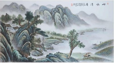 陶瓷山水画的创作