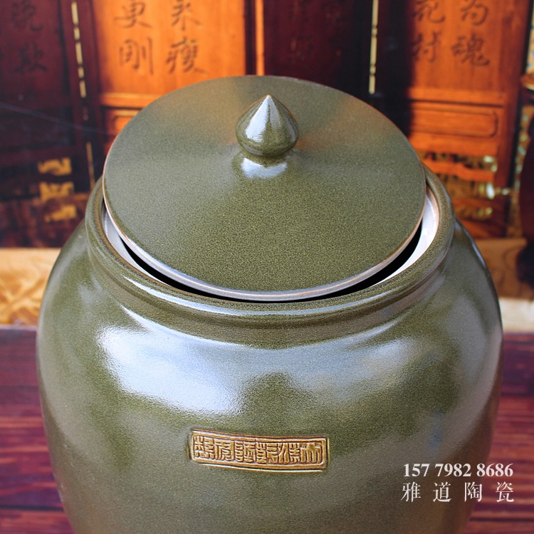 景德镇陶瓷茶叶末釉冬瓜坛米缸