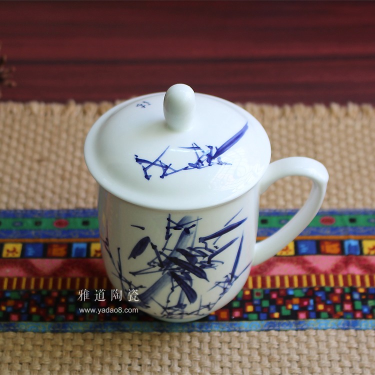 景德镇陶瓷办公用茶杯-盖子