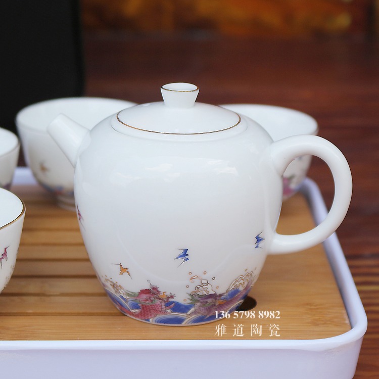 景德镇带茶盘简约旅行茶具套装便携包-茶壶