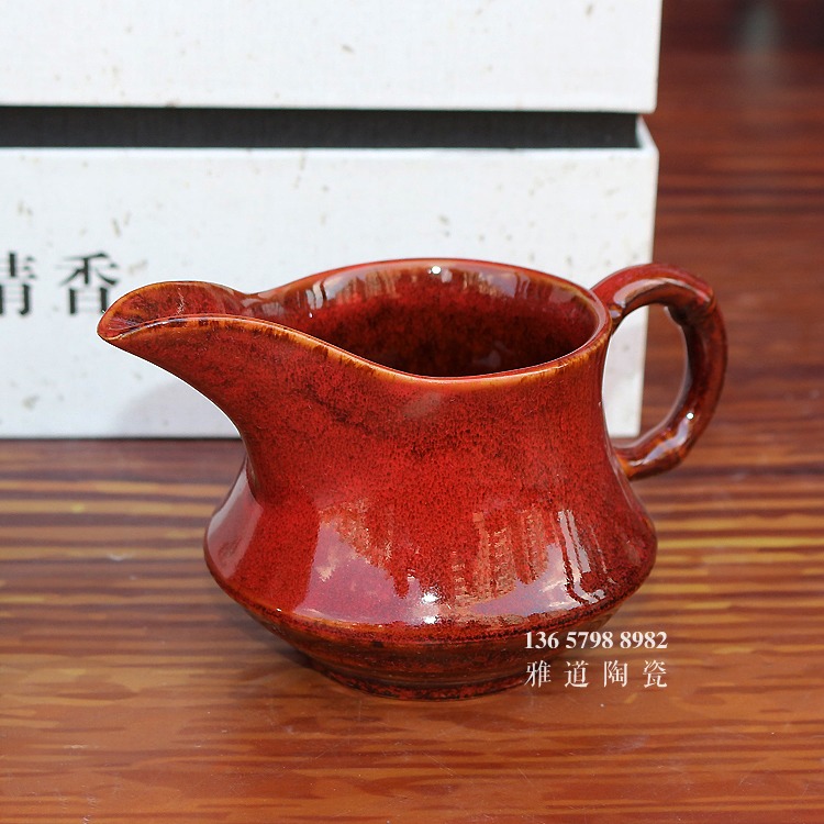景德镇高温颜色釉窑变陶瓷功夫茶具套装-公道杯 景德镇高温颜色釉窑变陶瓷功夫茶具套装-公道杯