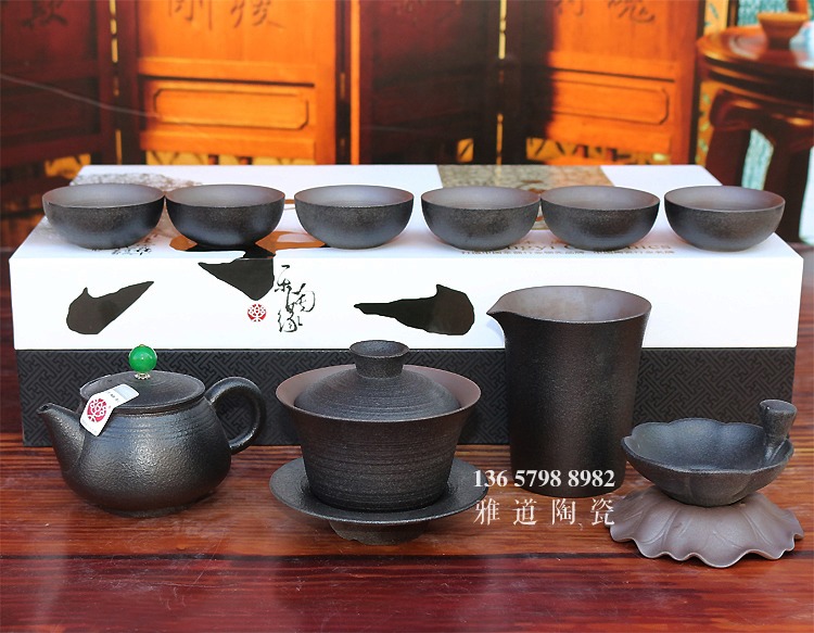 景德镇盖碗精品陶瓷功夫茶具套装