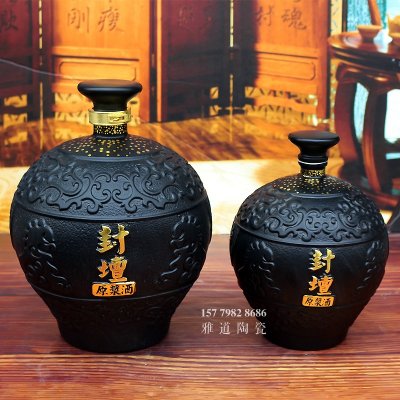 仿铁铸5斤10斤陶瓷酒坛批发（新品推荐）