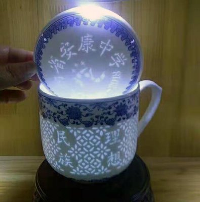 高档玲珑茶杯套装定制