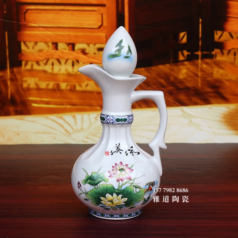 景德镇陶瓷半斤装个性小酒坛