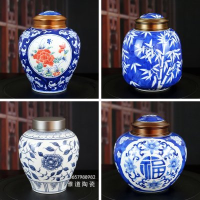 景德镇手工陶瓷茶叶罐定制厂家