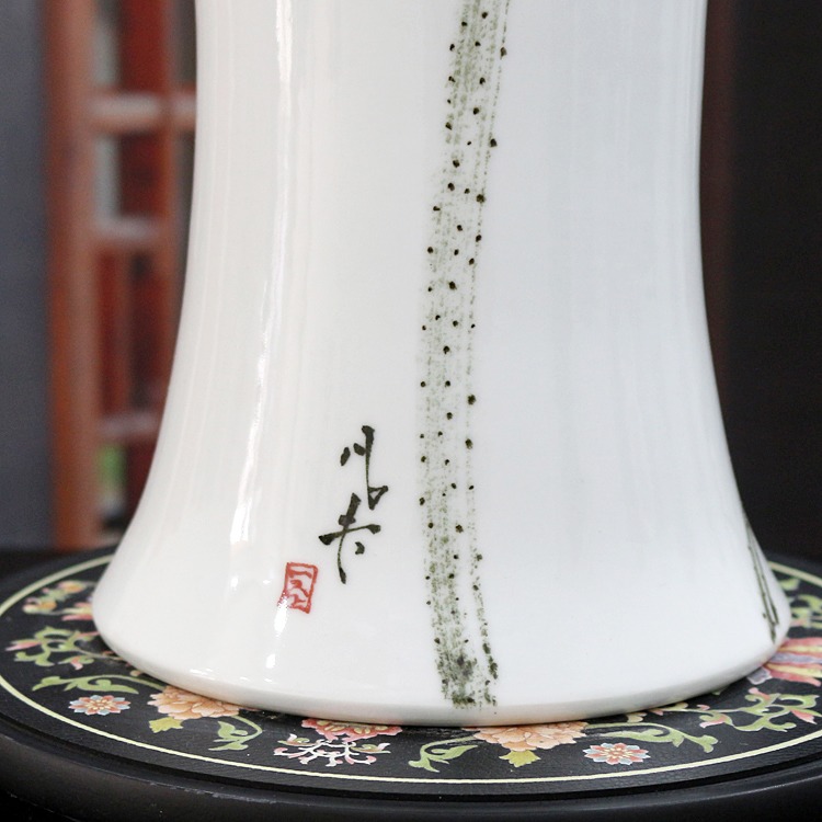 景德镇陶瓷新中式创意花瓶-题字