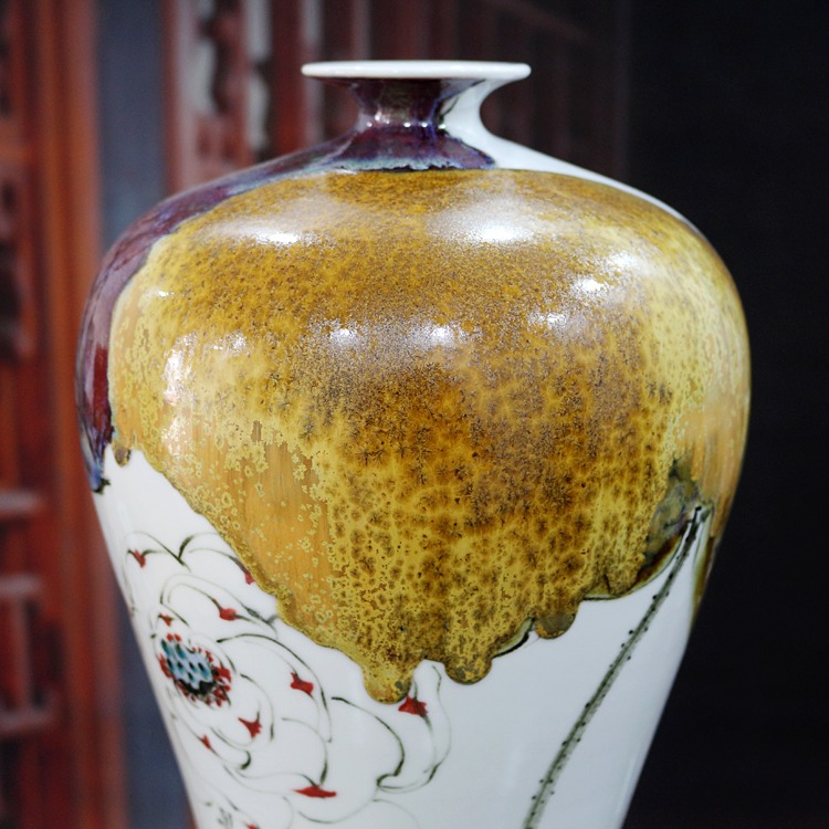 景德镇陶瓷新中式创意花瓶-特写二