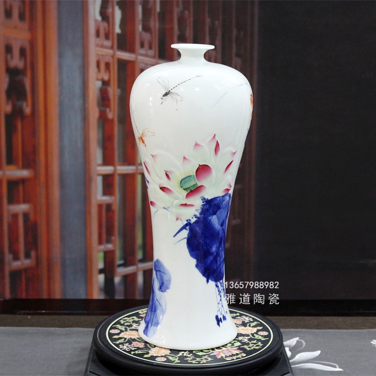 简约家居陶瓷花瓶摆件（手绘清香）