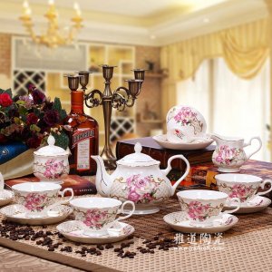 景德镇陶瓷花季英式高档咖啡具