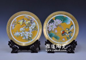陶瓷花鸟画的表现