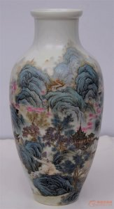 山水陶瓷彩釉装饰