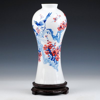现代青花花鸟艺术与国画花鸟的异同