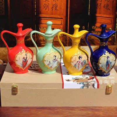 景德镇陶瓷酒瓶厂家_1斤装陶瓷酒瓶批发