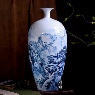 陶瓷绘画艺术中的山水画