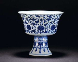 浅谈出土文物元青花高足杯