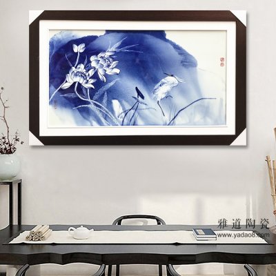 中国画泼墨写意在陶瓷青花画中的运用