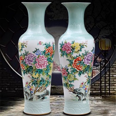 乔迁陶瓷大花瓶礼品定制