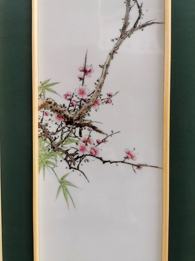 福全手绘中式装饰瓷板画（梅兰竹菊）(图4)