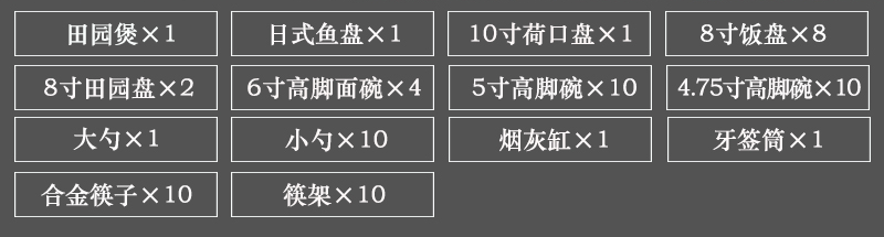 60头家用骨质瓷餐具套装（凤凰花）(图2)