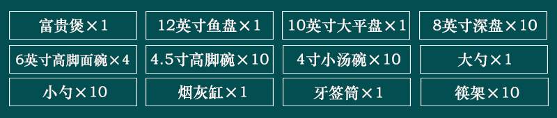 60头景德镇陶瓷餐具（漫步云端）(图2)