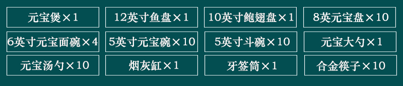 景德镇陶瓷餐具套装（60头青釉元宝）(图2)