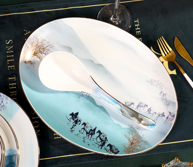 景德镇高档陶瓷餐具（84头茶马古道）(图7)