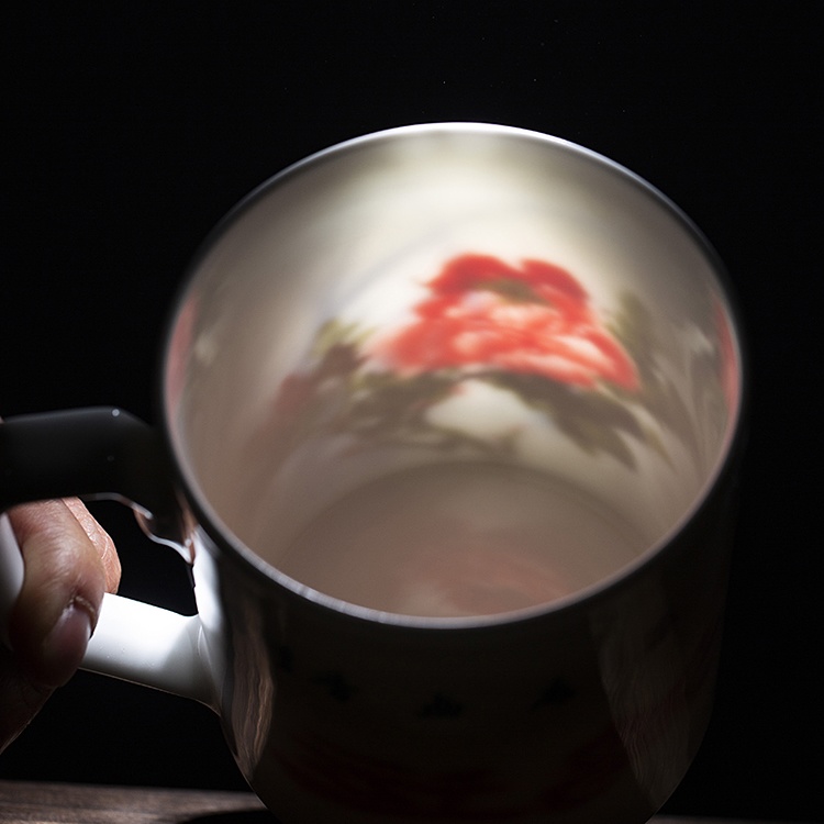 景德镇陶瓷简约双层办公室茶杯(图3)