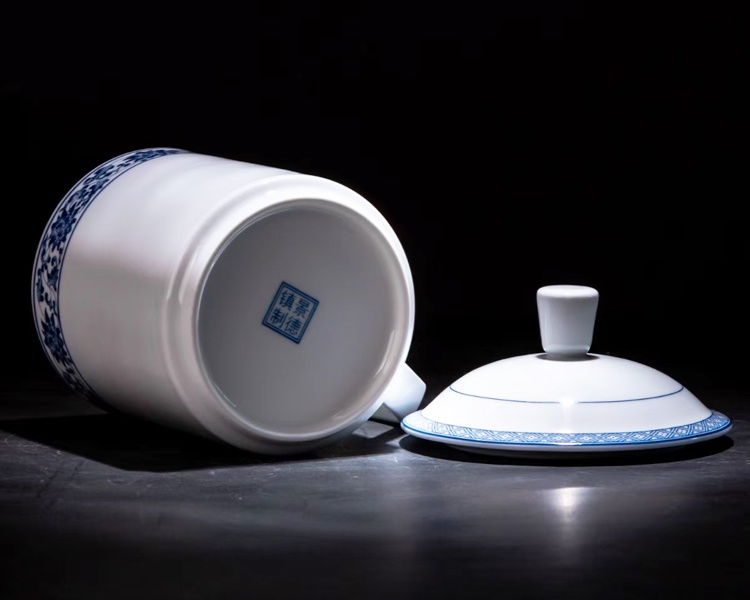 景德镇陶瓷简约双层办公室茶杯(图6)