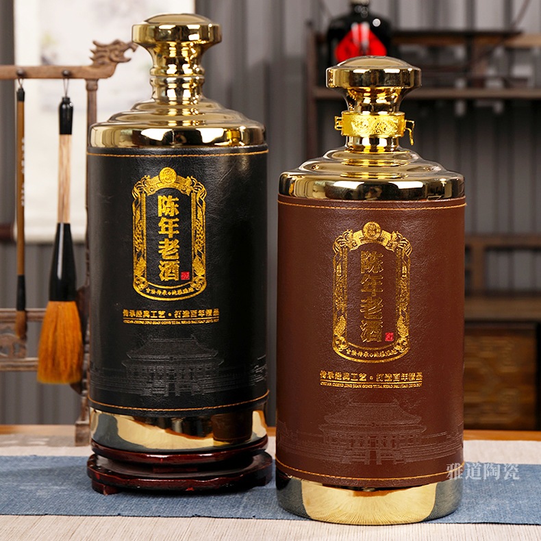 景德镇5斤装陶瓷酒坛礼盒（陈年老酒）(图3)