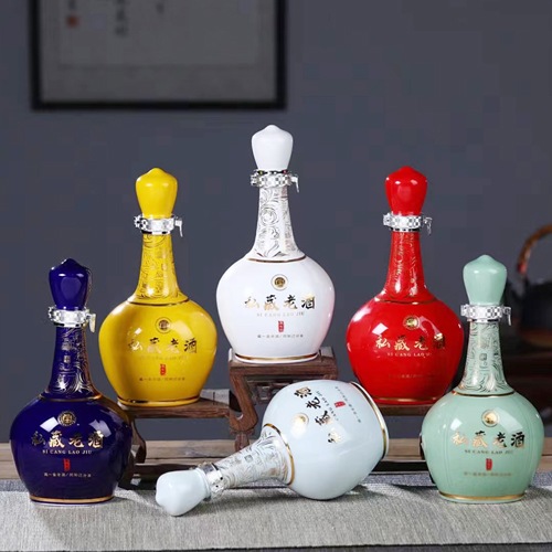 景德镇1斤陶瓷空酒瓶（6瓶装礼盒）