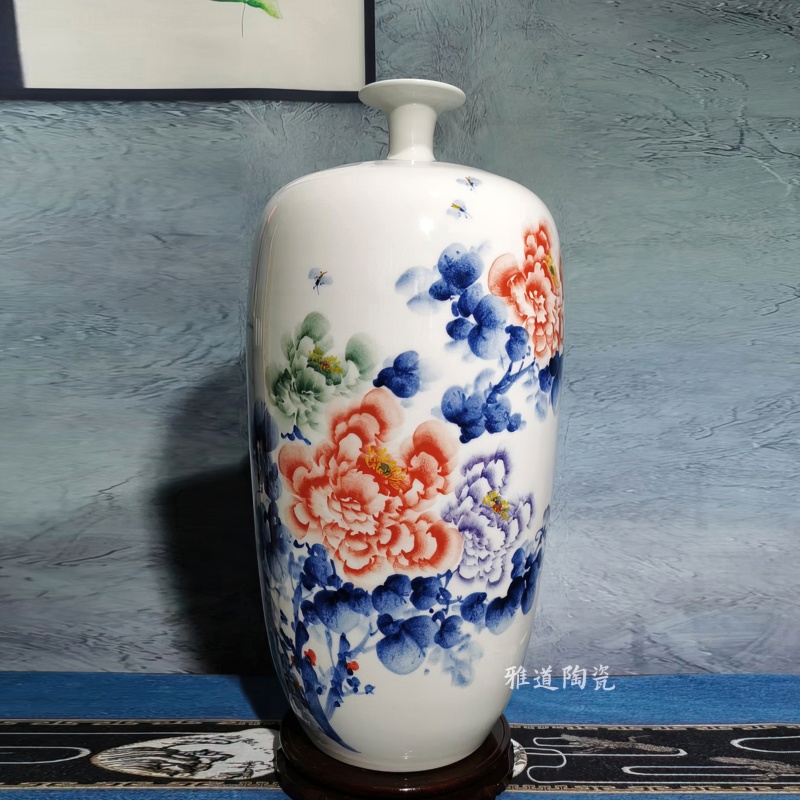客厅摆设陶瓷花瓶（花开富贵）(图2)