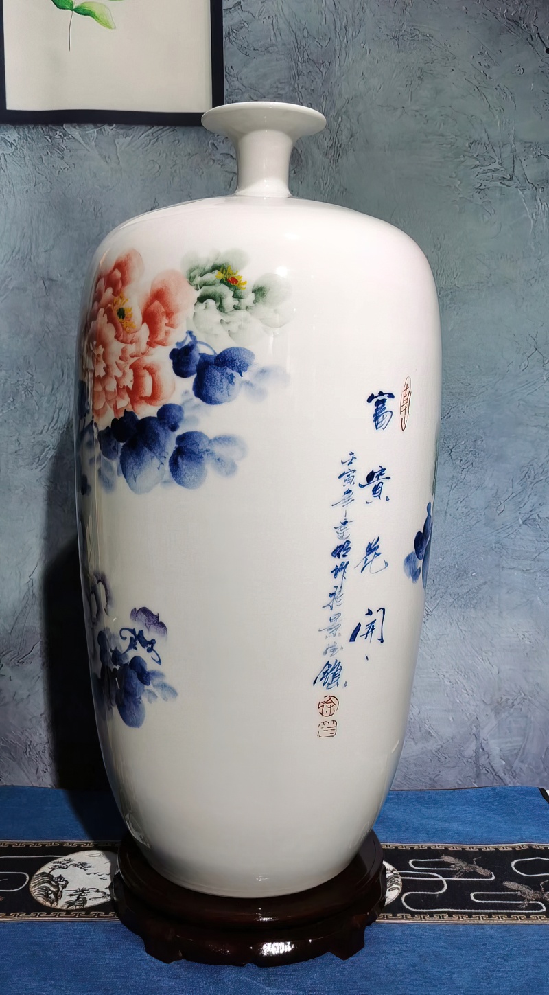 客厅摆设陶瓷花瓶（花开富贵）(图3)